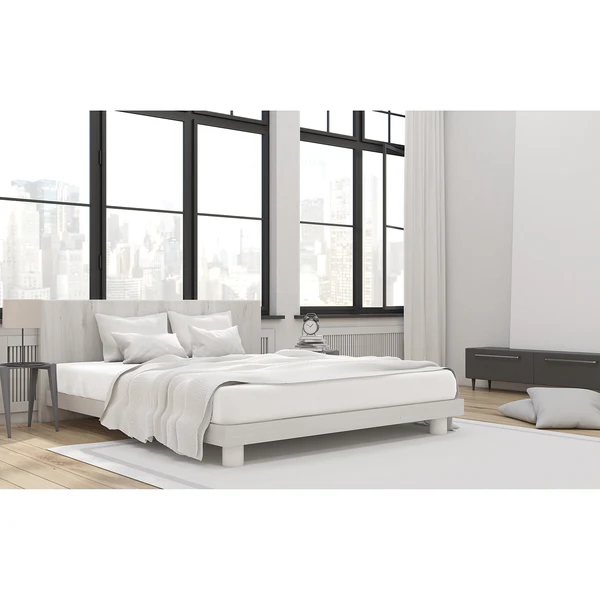Mako-Feinjersey-Spannbetttuch Rioux - Weiß - 140-160 x 200 cm - Weiß - 140 x 200 cm - Image 2