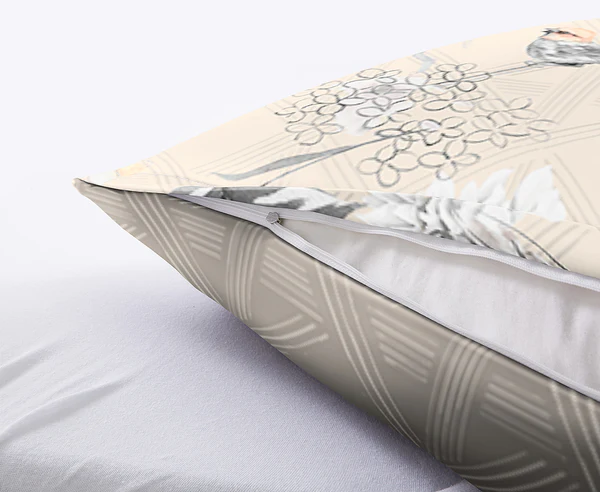 Mako-Satin Bettwäsche Kessia - Baumwolle - Taupe - 135 x 200 cm - Image 3
