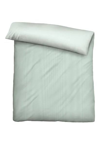 Mako Satin Bettwäsche Papis - Baumwolle - Mintgrün - 155 x 220 cm + Kissen 80 x 80 cm - Image 6