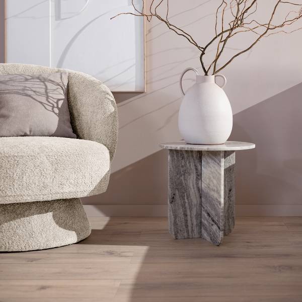 Marmor-Beistelltisch BIHORO - Marmor Grau - Image 3