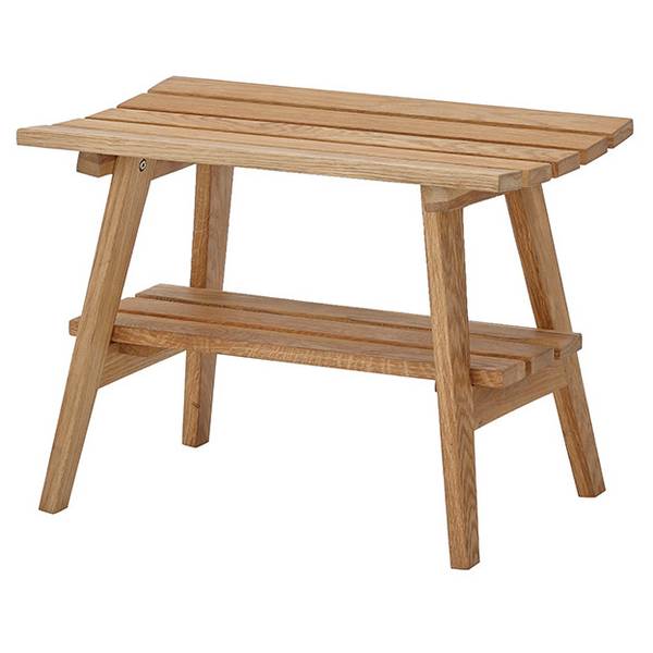Massive Garderobenbank Woods Cross Typ B - Eiche - Breite: 60 cm