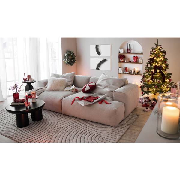 Massiver Couchtisch OLIDE - Akazie Schwarz - Image 6