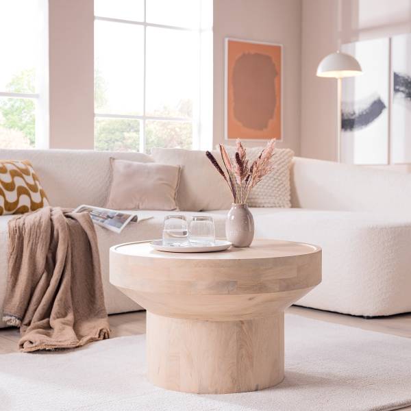 Massiver Couchtisch SPUNK - Mango - Image 4