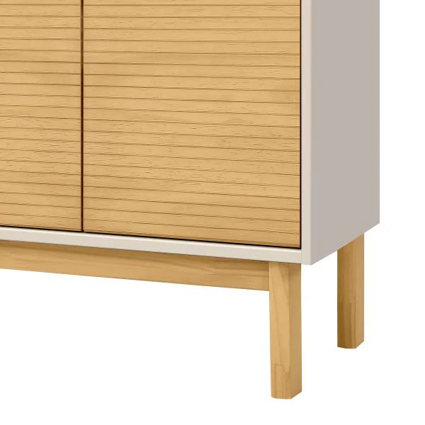 Massiver Waschbeckenunterschrank CAVA - Pinie massiv - Beige / Pinie Natur - Image 5