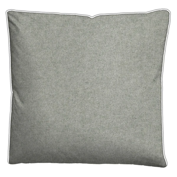 Melange-Flanell Bettwäsche 0840500 - Baumwollstoff - Titanium - 155 x 220 cm + Kissen 80 x 80 cm - Image 4