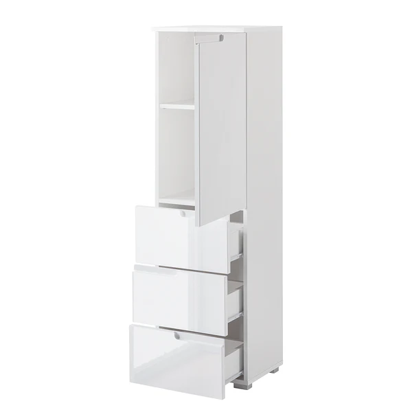 Midischrank Larado - Hochglanz Weiß / Weiß - Hochglanz Weiß - Image 5