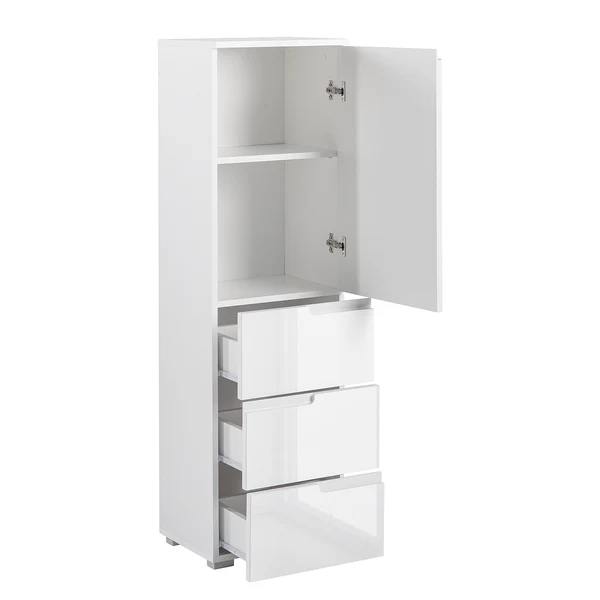 Midischrank Larado - Hochglanz Weiß / Weiß - Hochglanz Weiß - Image 6