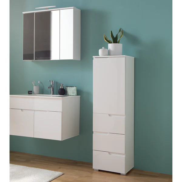 Midischrank Larado - Hochglanz Weiß / Weiß - Hochglanz Weiß - Image 8