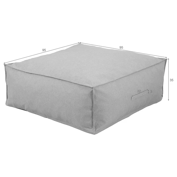 Modul-Hockerelement Baya - Olefin - Beige - Image 14