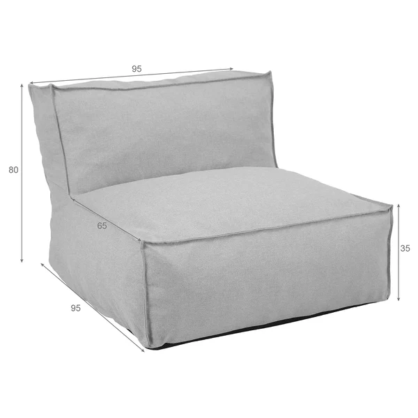 Modul-Sesselelement Baya - Olefin - Beige - Image 10