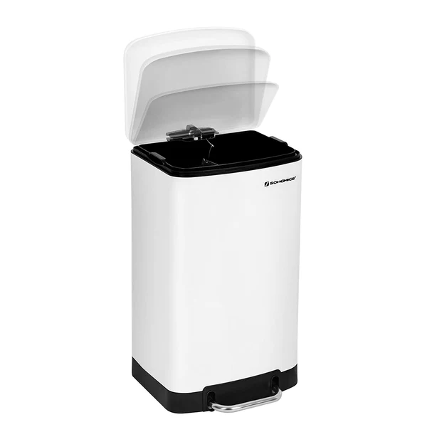Mülleimer Milizac I - Edelstahl / ABS - Fassungsvermögen: 30 L - Weiß - Image 5