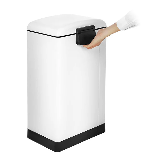 Mülleimer Milizac I - Edelstahl / ABS - Fassungsvermögen: 30 L - Weiß - Image 6