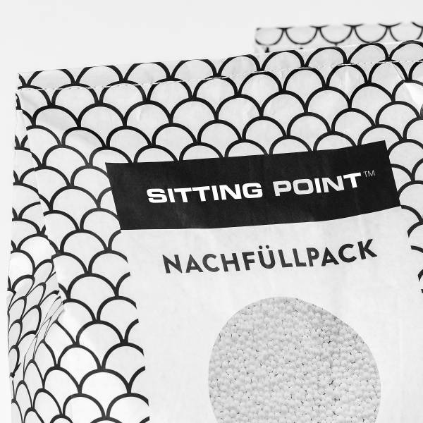 Nachfüllpack EPS Perlen für Sitzsäcke - Weiß - Polyester PVC - 40 x 70 x 30 cm - Image 8