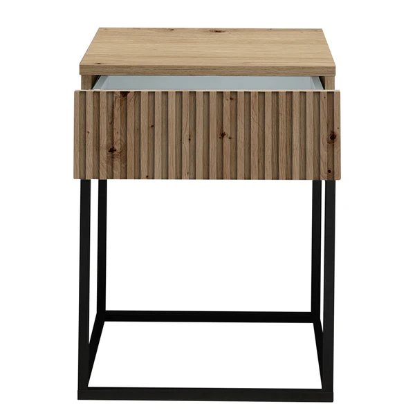 Nachtkommode Motts - Eiche Artisan Dekor - 40 x 52 cm - Image 6