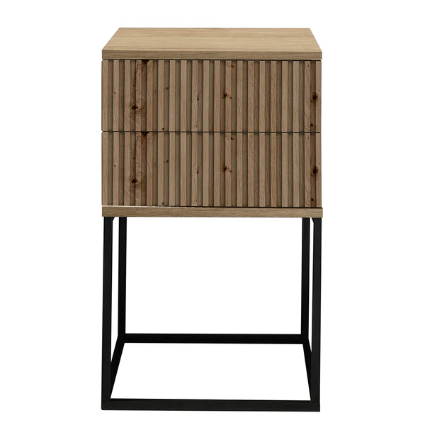 Nachtkommode Motts - Eiche Artisan Dekor - 40 x 65 cm - Image 7