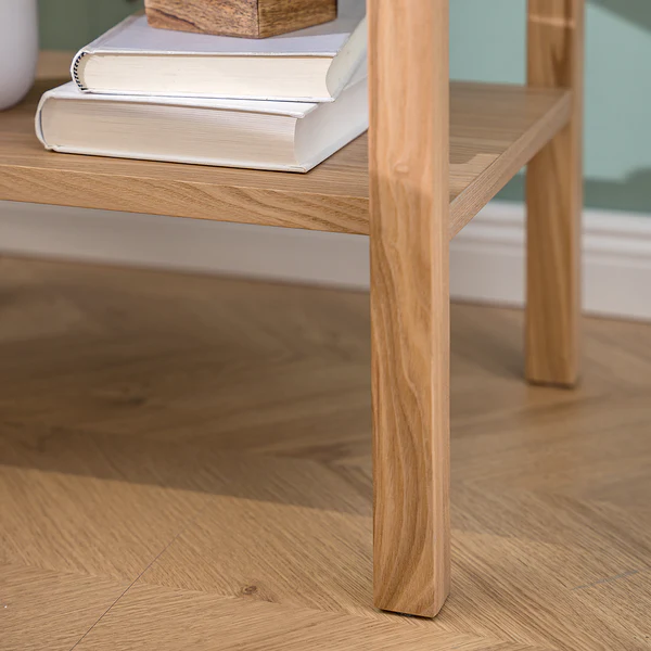 Nachttisch TAYLOR - Rattan / Eiche teilmassiv - Beige / Eiche - Image 6