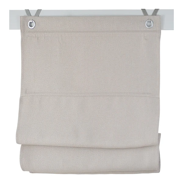 Ösenrollo Bessy I - Polyester - Beige - 100 x 130 cm