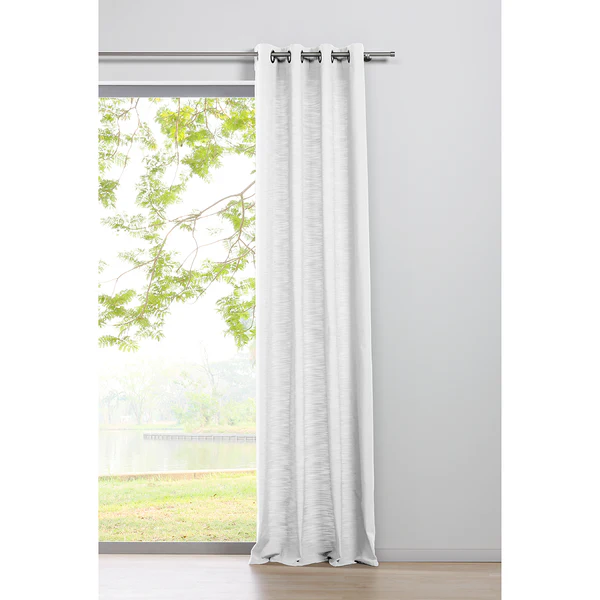Ösenschal Balance - Polyester - Weiß - 135 x 245 cm - Image 2