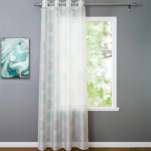 Ösenschal Bella - Baumwolle / Polyester - Türkis - 135 x 225 cm - Image 2