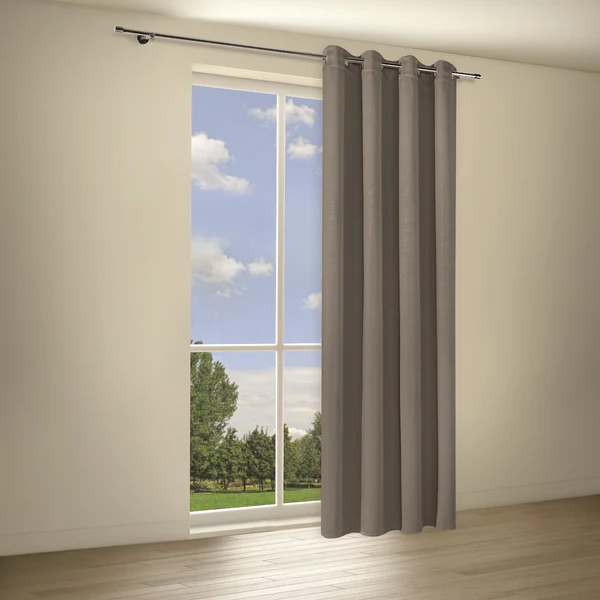 Ösenschal Bina - Polyester - Taupe - Image 2