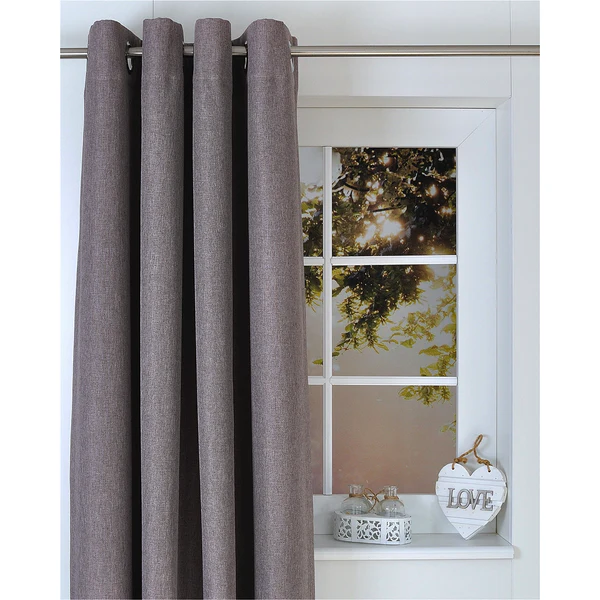Ösenschal Dimout I - Polyester - Braun - 140 x 225 cm - Image 4