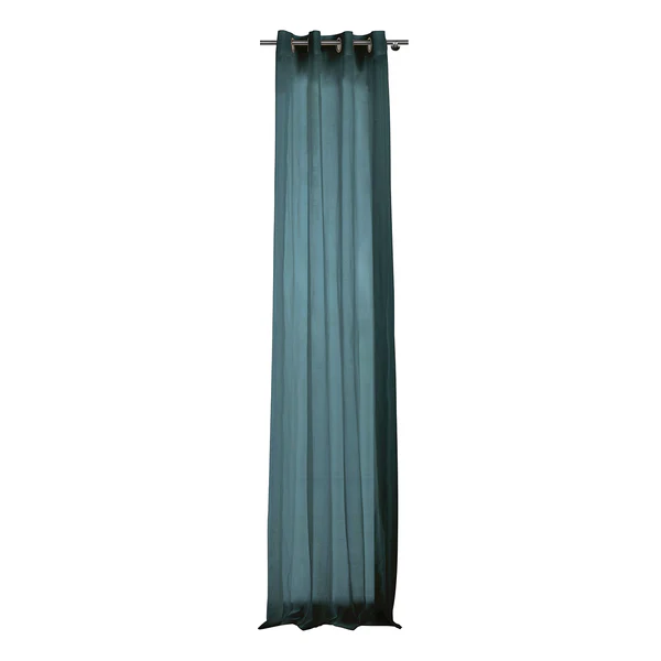 Ösenschal Pure - Polyester - Blau - 135 x 245 cm