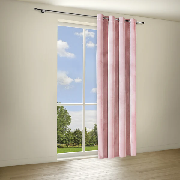 Ösenschal Samt Lea - Polyester - Rosé - Image 2
