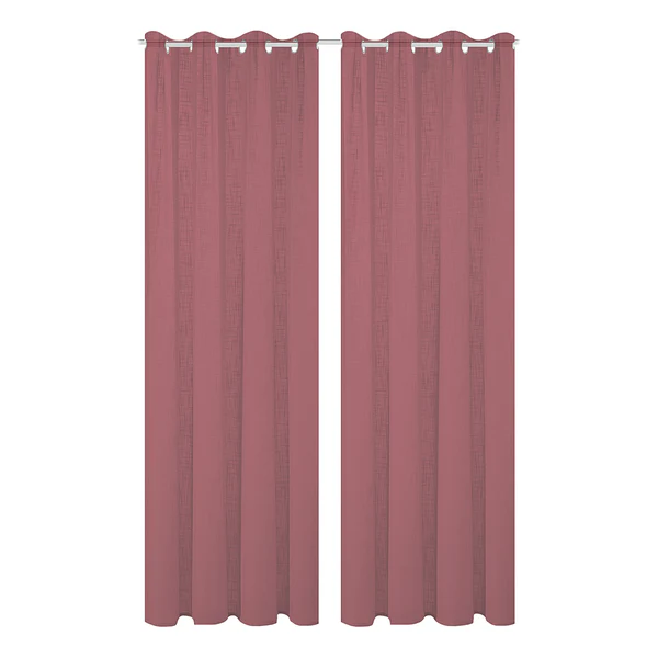 Ösenschal Softy 2er-Set - Polyester - Beere - 140 x 160 cm