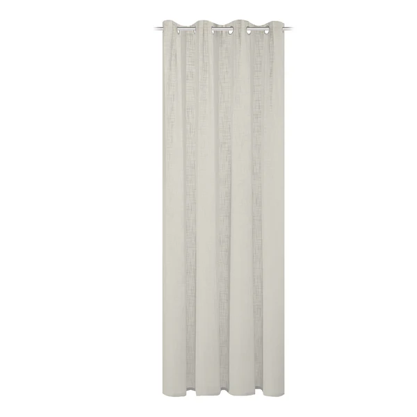 Ösenschal Softy - Polyester - Beige - 140 x 245 cm