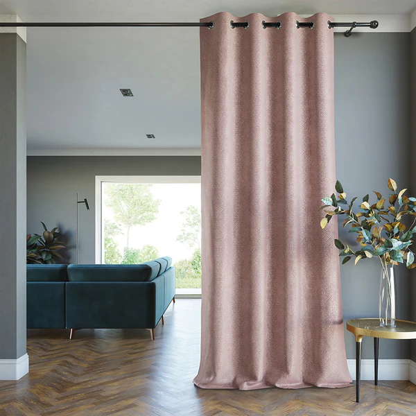 Ösenvorhang Amari - Polyester - Rosa - Image 2