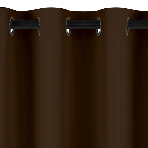 Ösenvorhang Blackout I - Polyester - Braun - 140 x 175 cm - Image 5