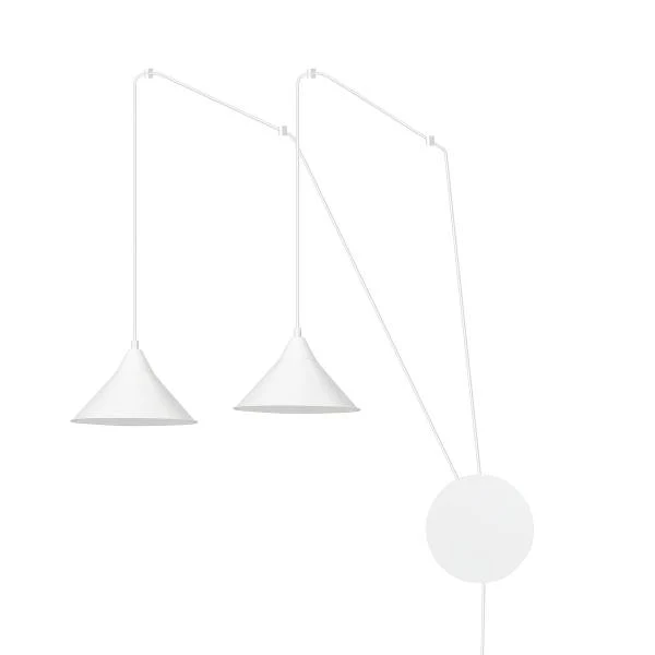 Pendelleuchte Abramo - Stahl - Weiß - Flammenanzahl: 2 - Image 6