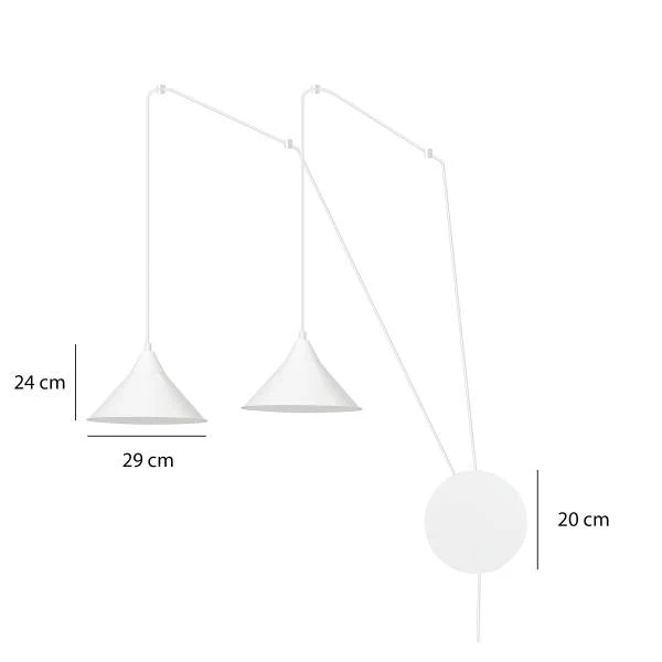 Pendelleuchte Abramo - Stahl - Weiß - Flammenanzahl: 2 - Image 7