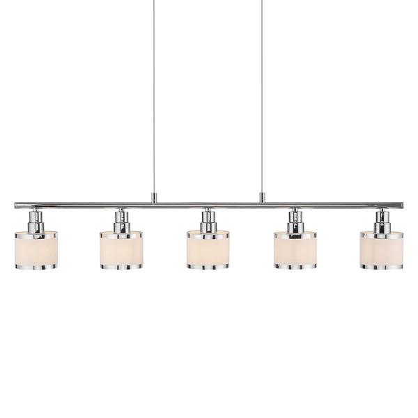Pendelleuchte Accor - Polyester PVC / Eisen - 5-flammig