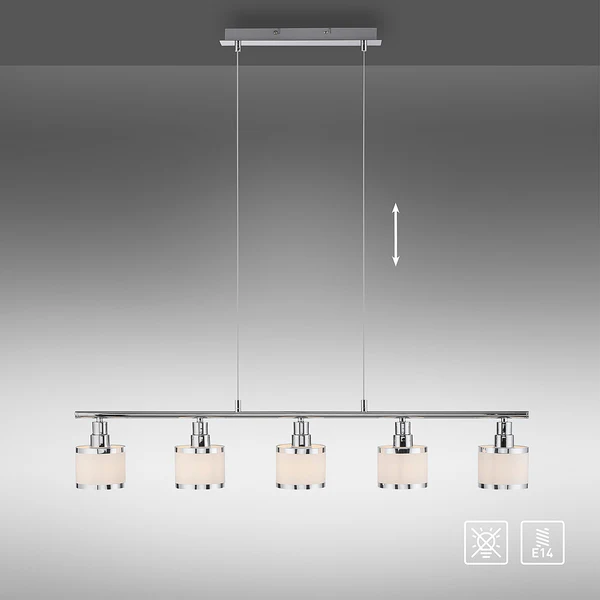 Pendelleuchte Accor - Polyester PVC / Eisen - 5-flammig - Image 11