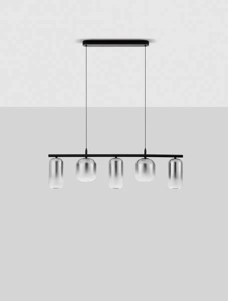 Pendelleuchte Aelia Typ C - Aluminium / Rauchglas - Grau - Image 2