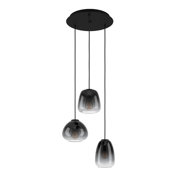 Pendelleuchte Aguilares Typ B - Stahl / Spiegelglas - 3-flammig - Image 3
