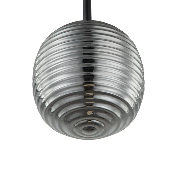 Pendelleuchte Amalis II - Rauchglas / Eisen - 1-flammig - Image 6