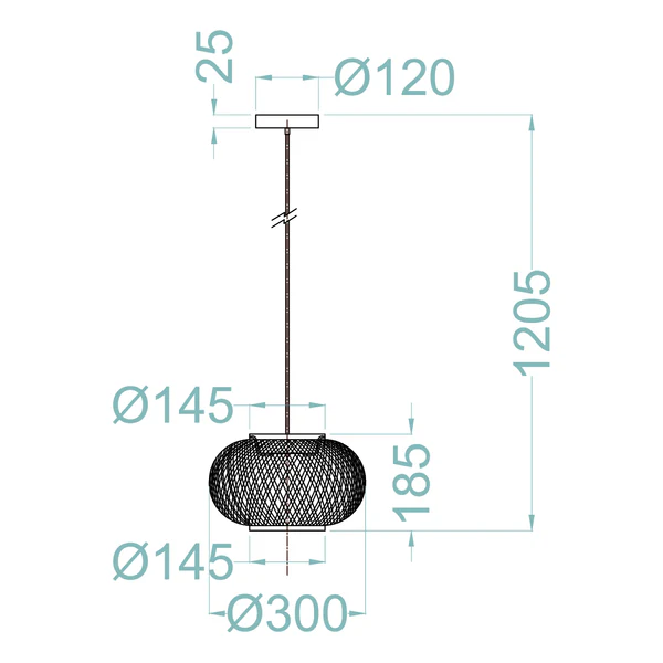 Pendelleuchte Ameros - Eisen - 1-flammig - Image 7