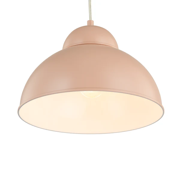 Pendelleuchte Anda - Eisen - 1-flammig - Rosa