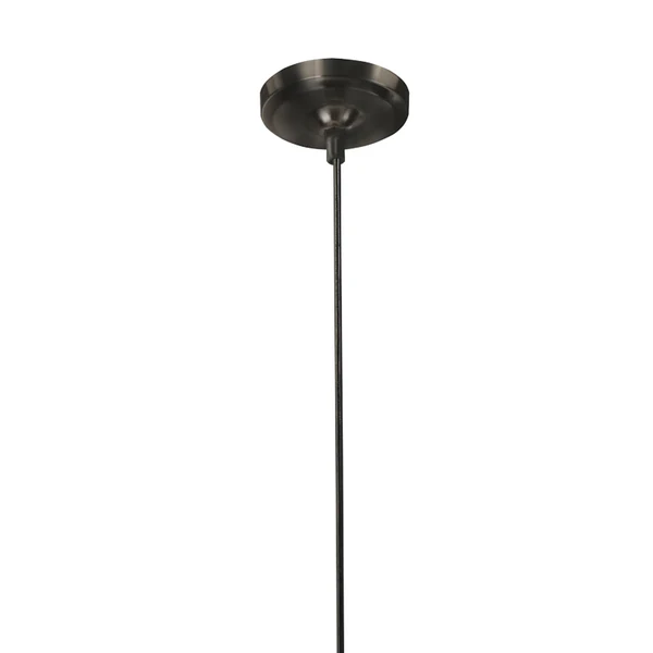 Pendelleuchte Atom 1-flammig - Opalglas / Stahl - Image 4