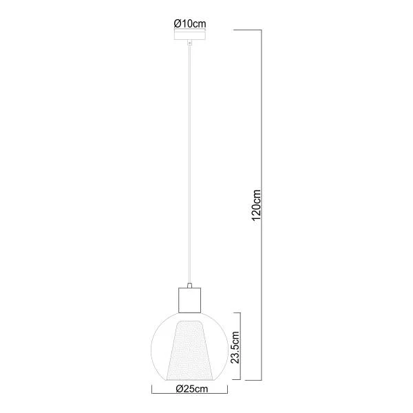 Pendelleuchte Barry Typ K - Farbglas / Eisen - 1-flammig - Image 6