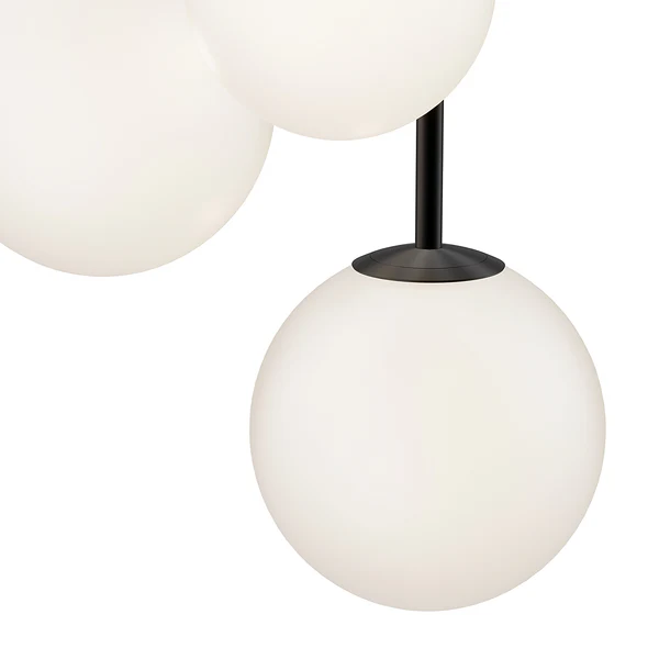 Pendelleuchte Basicform Typ D - Milchglas / Mischmetall - 3-flammig - Image 7