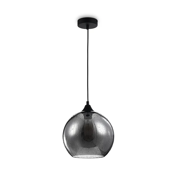Pendelleuchte Bergen - Rauchglas / Metall - 1-flammig - Image 3