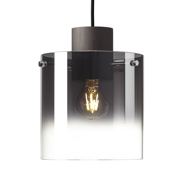 Pendelleuchte Beth - Spiegelglas / Aluminium - 1-flammig