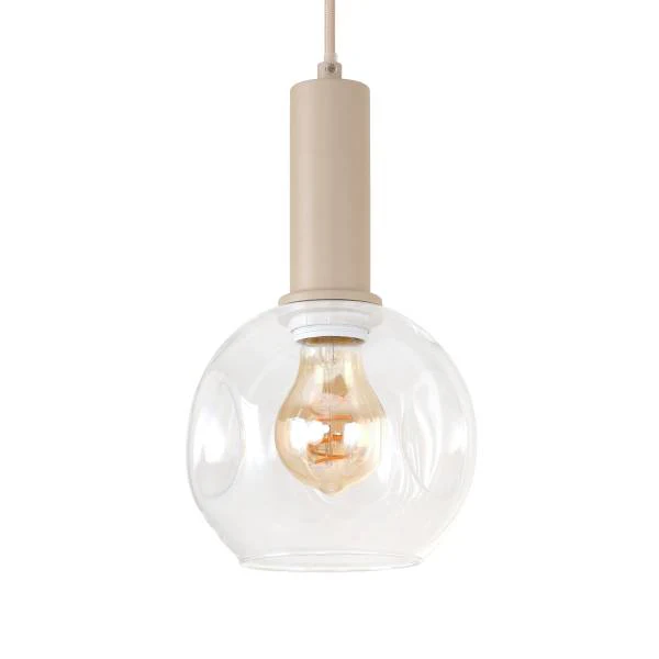 Pendelleuchte Bilman - Gusseisen / Klarglas - Beige - 4-flammig - Image 7