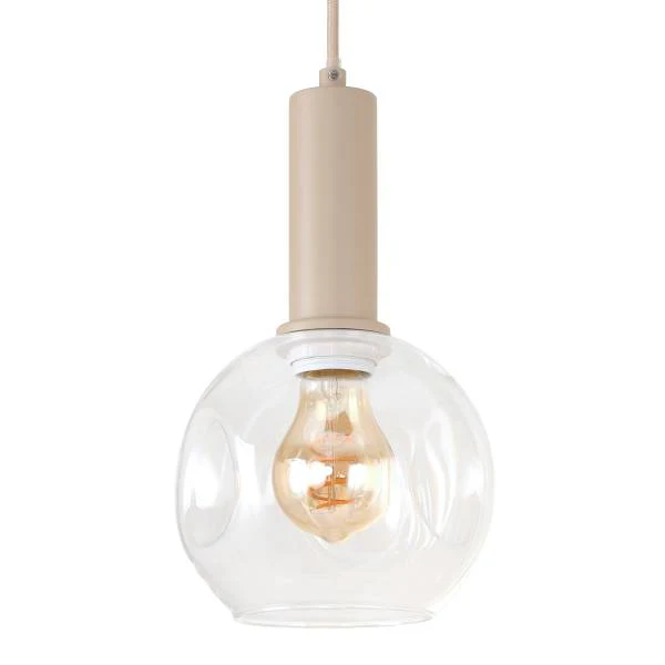 Pendelleuchte Bilman Rund - Gusseisen / Klarglas - Beige - Flammenanzahl: 5 - Image 6