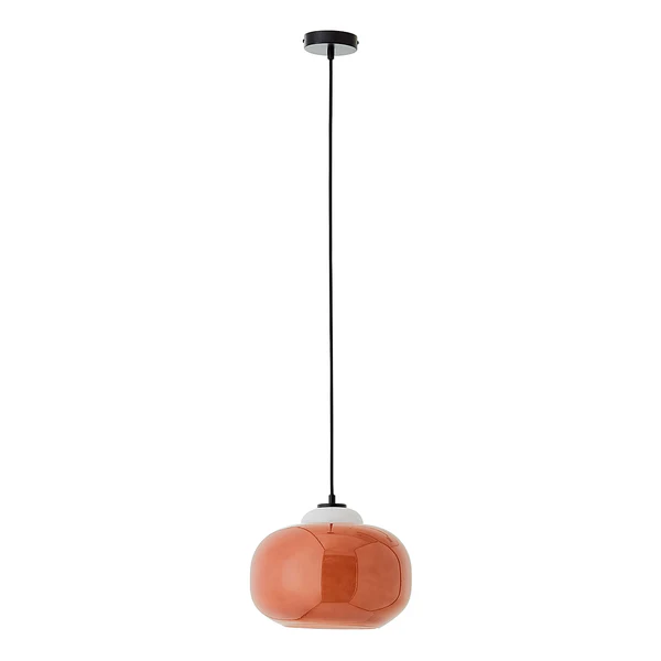 Pendelleuchte Blop - Farbglas / Eisen - 1-flammig - Orange - Image 6