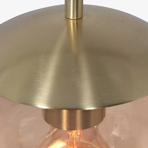 Pendelleuchte Bollique 1-flammig - Aluminium - Messing - Image 6