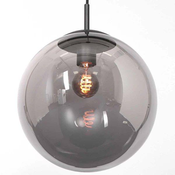 Pendelleuchte Bollique 1-flammig - Aluminium - Schwarz - Image 4